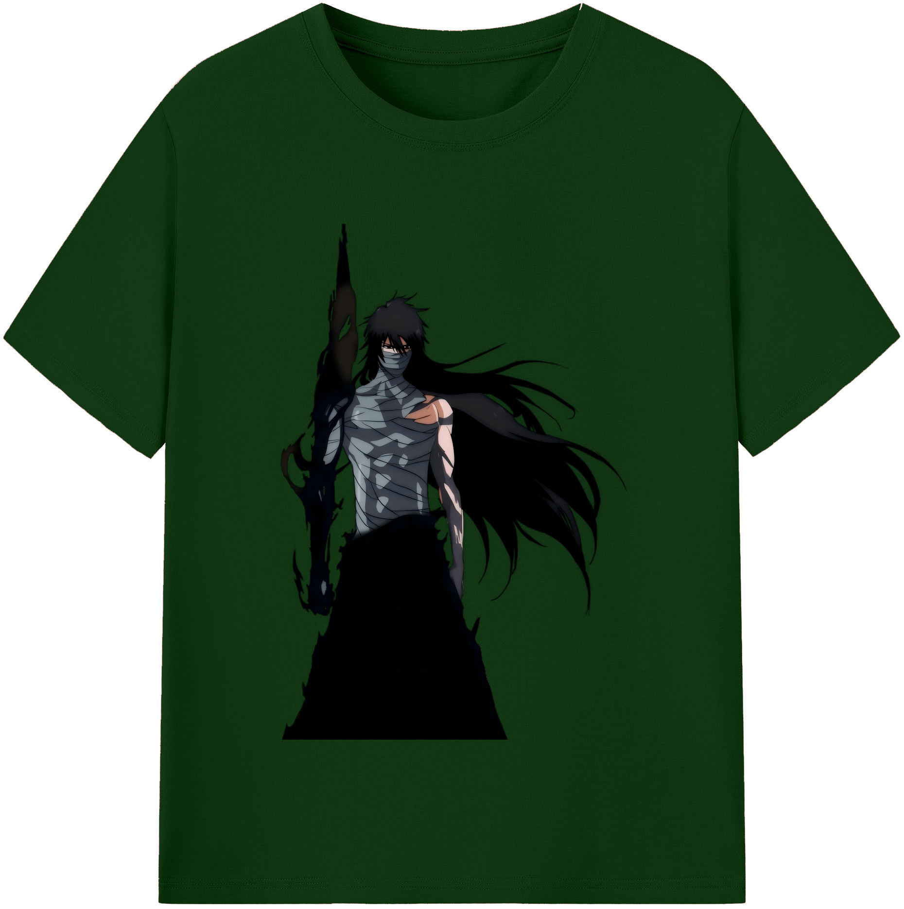（画像用） ブリーチ 黒崎一護（くろさき いちご）BLEACH Kurosaki Ichigo 綿100％半袖Tシャツ（フロントプリント）